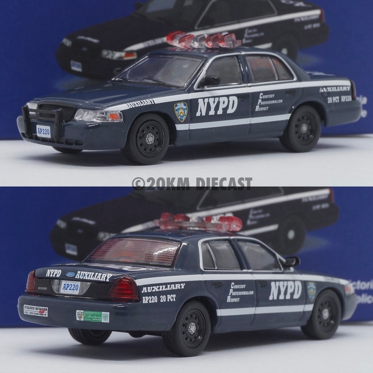 596 Model 1/64 Ford Crown Victoria Police Interceptor - NYPD New