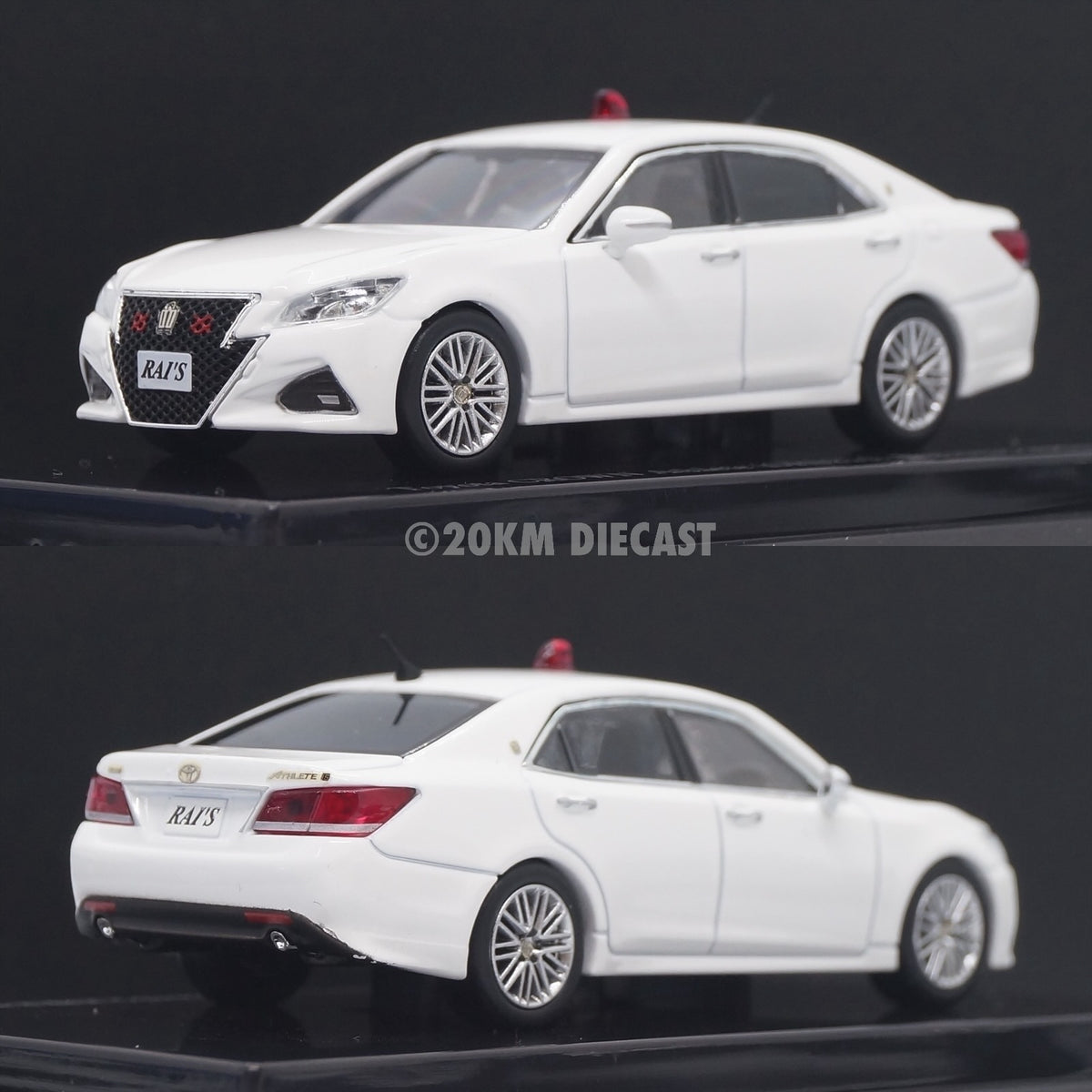 Rai's 1/64 Toyota Crown Athlete GRS214 Japan Police Unmarked