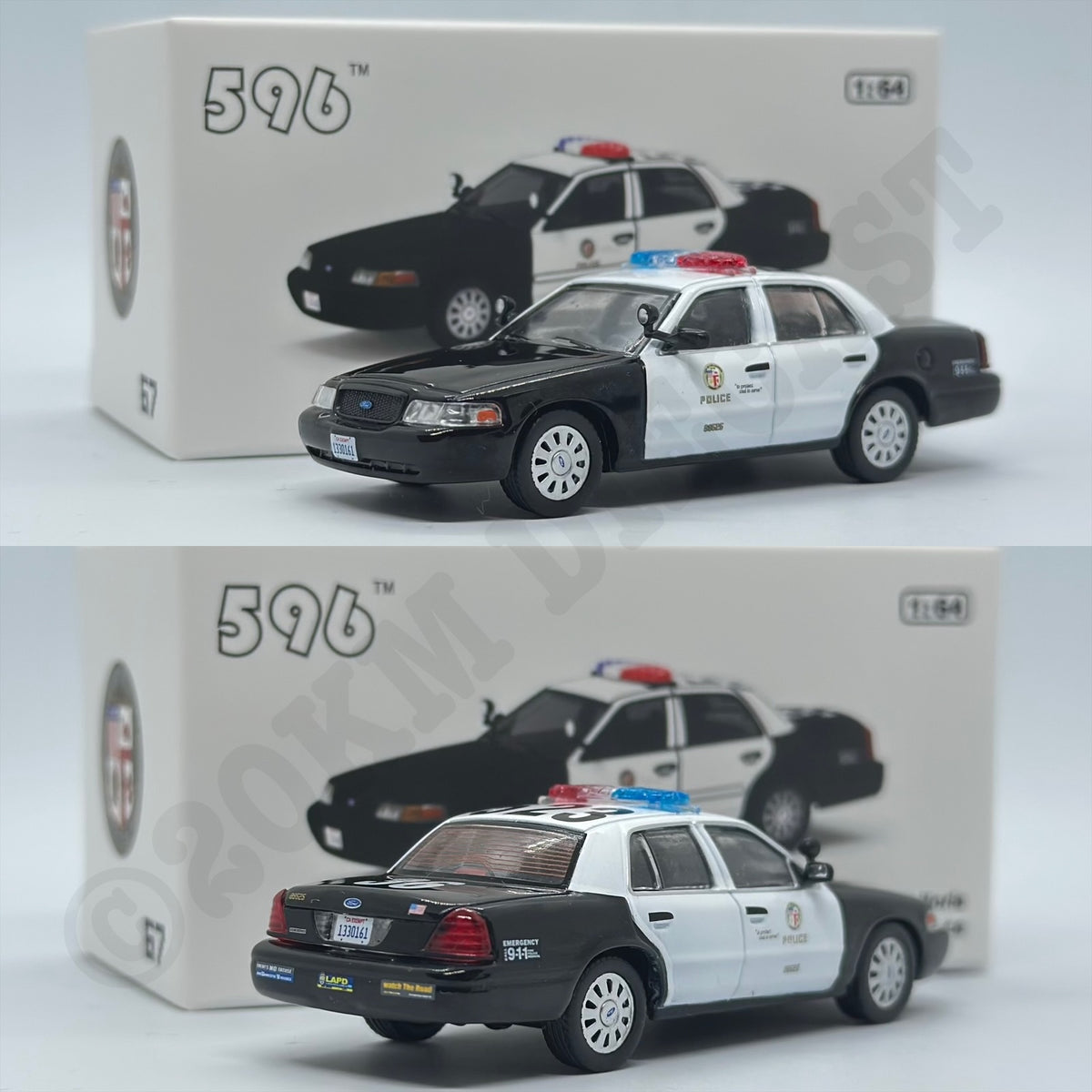596 Model 1/64 Ford Crown Victoria - Los Angeles Police Department