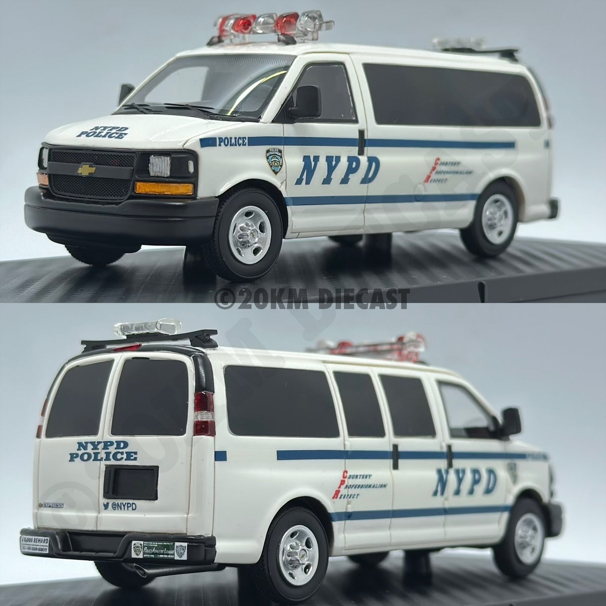 SunYork Model 1/43 Chevrolet Express -New York Police Department