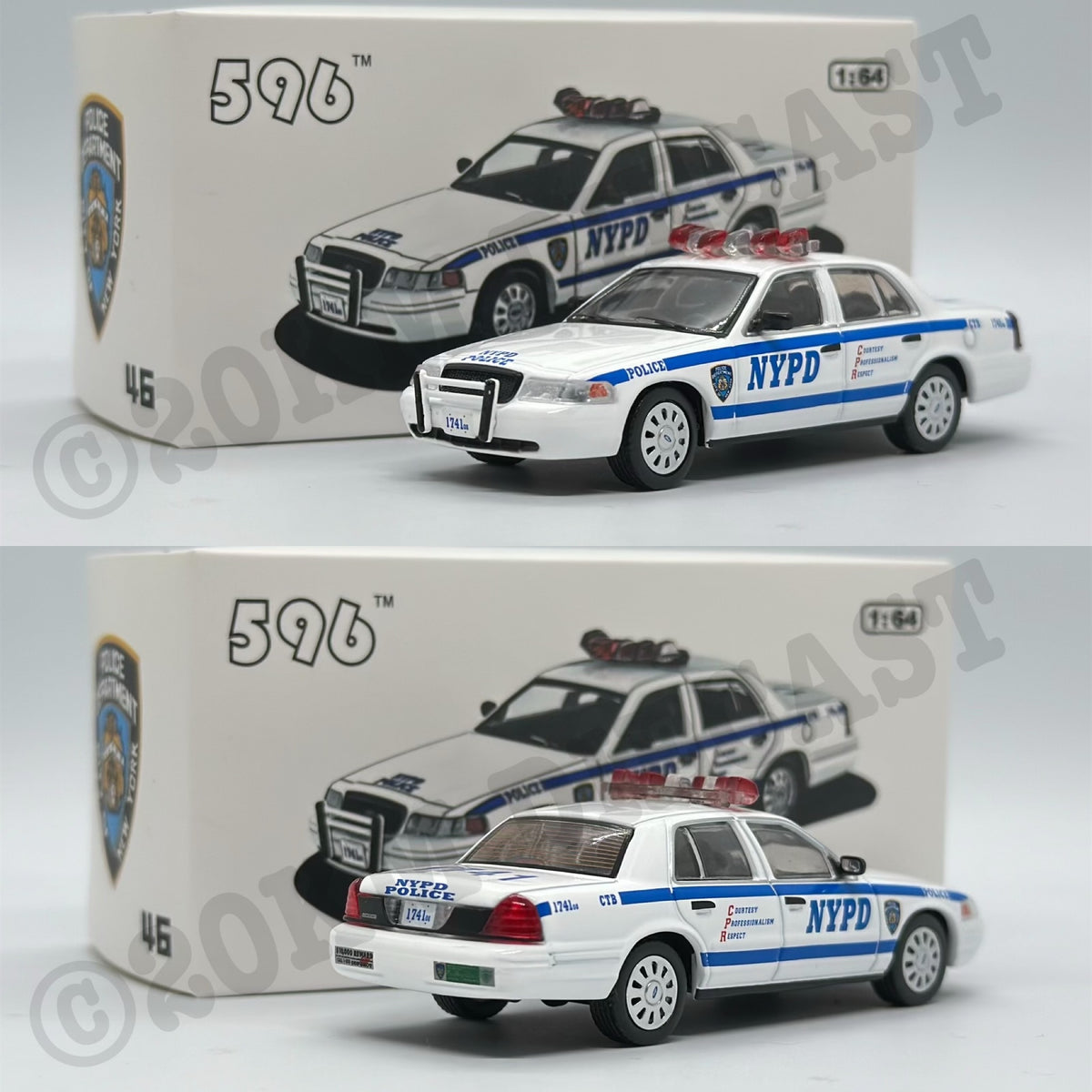 596 Model 1/64 Ford Crown Victoria - New York City Police