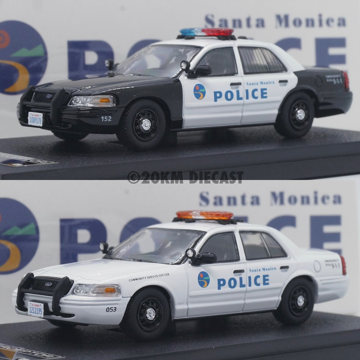 Rollin 1/64 Ford Crown Victoria Police Interceptor - Santa Monica Rollin 1/64 Ford Crown Victoria Police Interceptor - Santa Monica