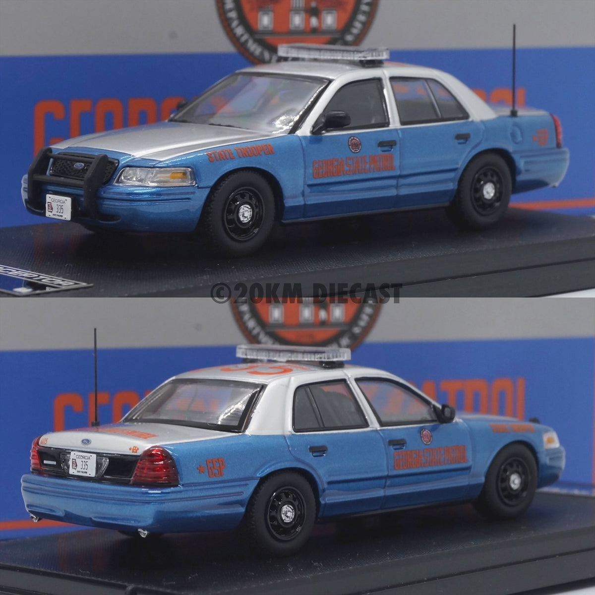Rollin 1/64 Ford Crown Victoria Police Interceptor - Georgia State