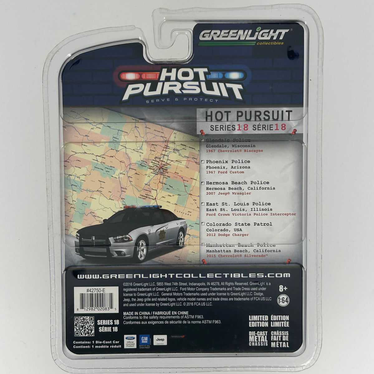 Greenlight 1/64 Hot Pursuit Series 18 - 2012 Dodge Charger