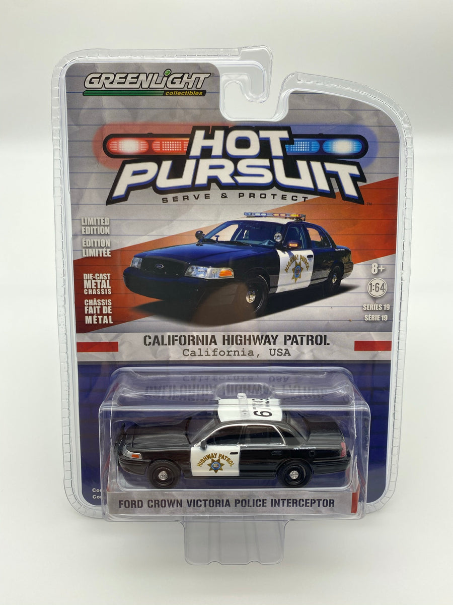 Greenlight 1/24 Ford Crown Victoria Polizia - CHP California Highway Patrol - Modello Diecast In Scala
