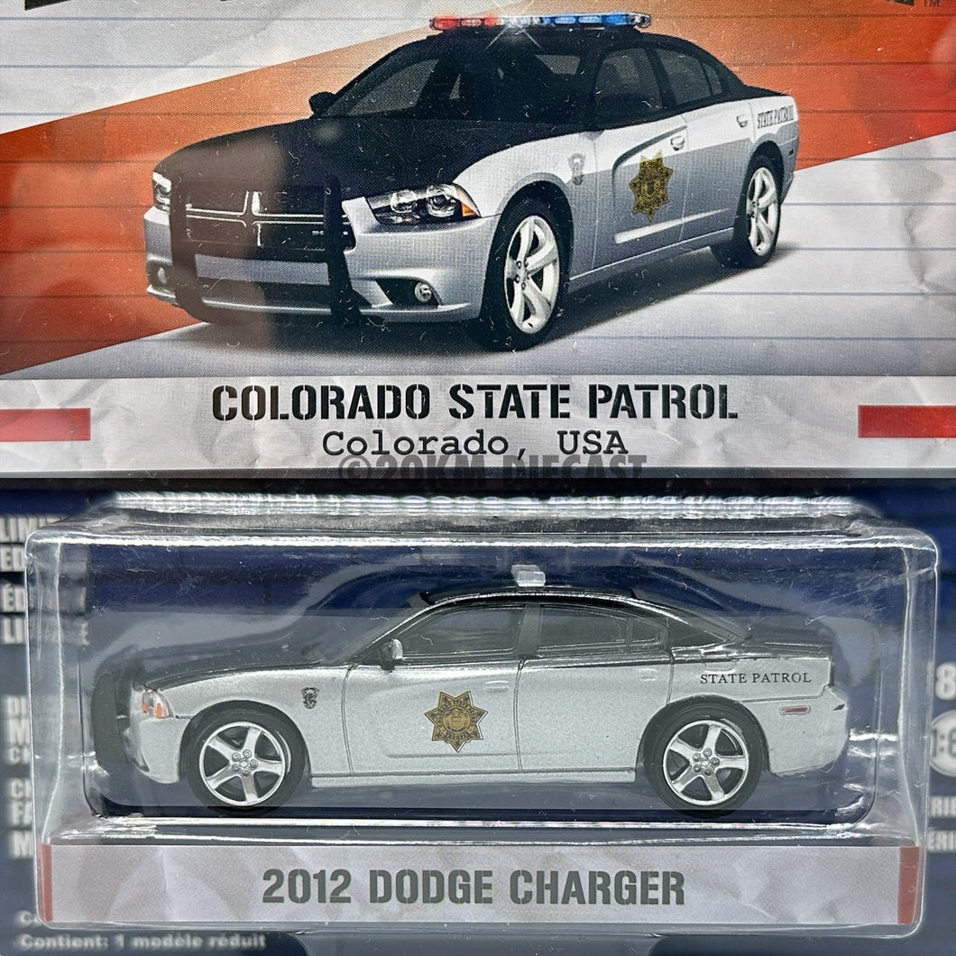 Greenlight 1/64 Hot Pursuit Series 18 - 2012 Dodge Charger - Colorado State Patrol