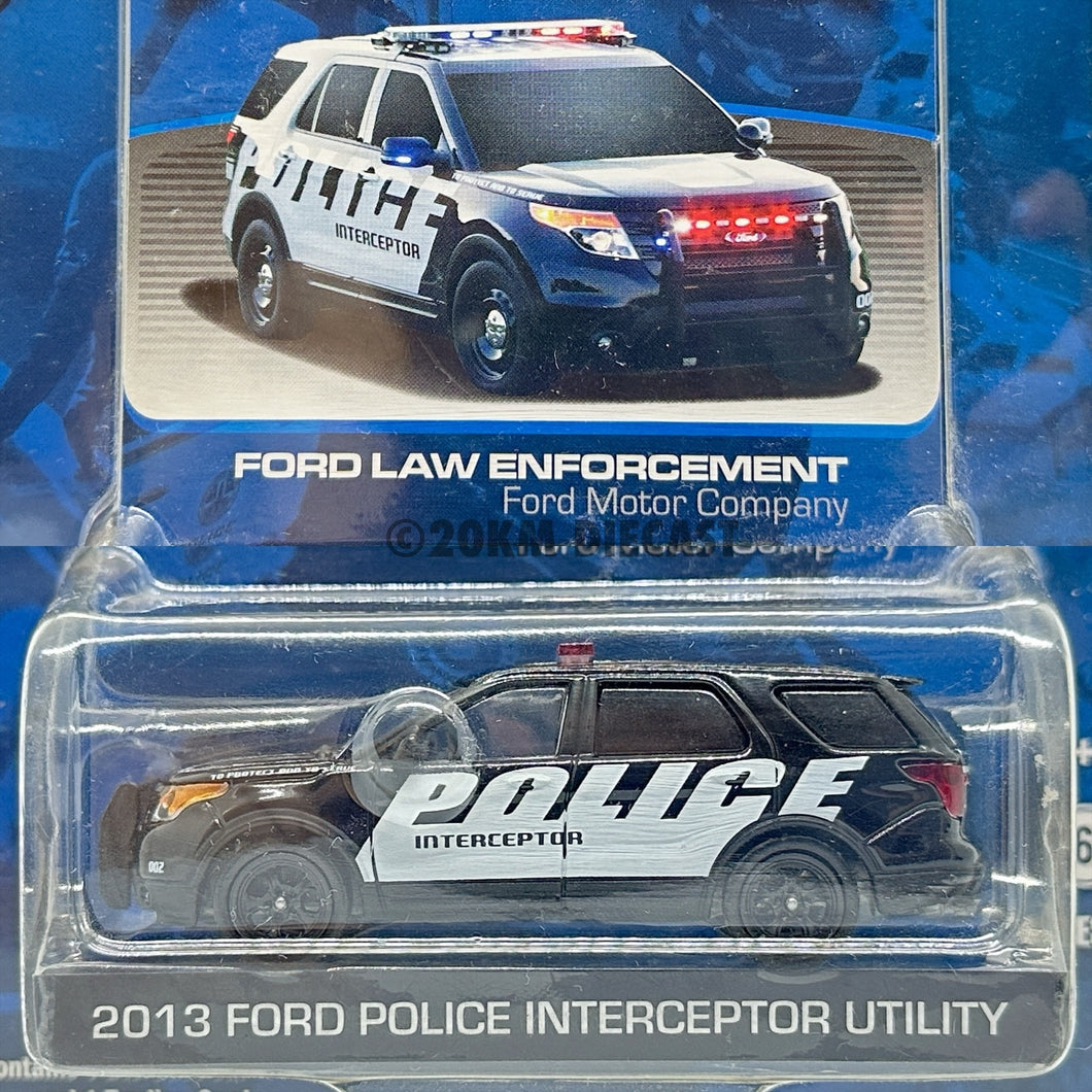 Greenlight 1/64 Hot Pursuit Series 10 2013 Ford Police Interceptor Utility Show Car