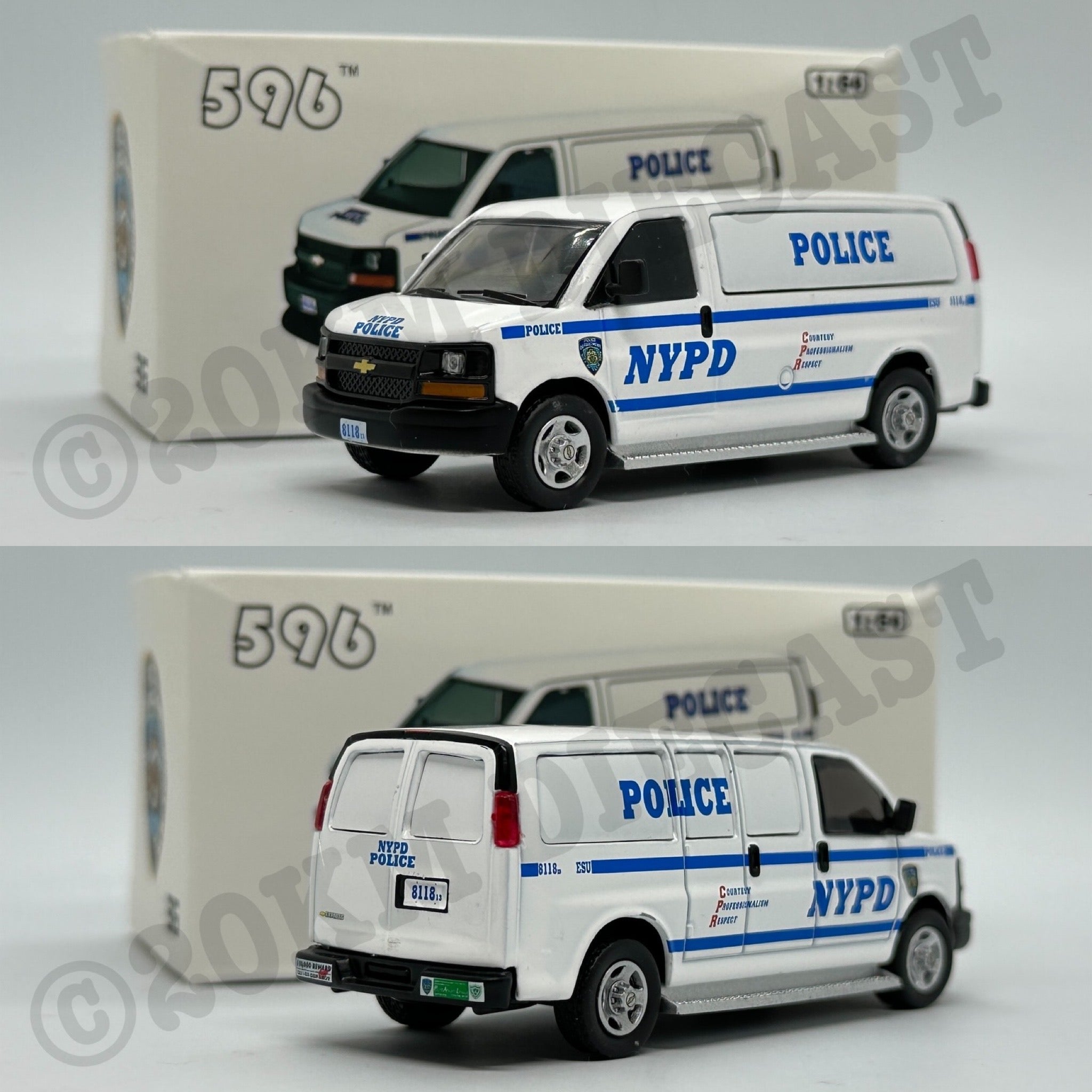 596 Model 1/64 Chevrolet Express - New York City Police Department NYP ...