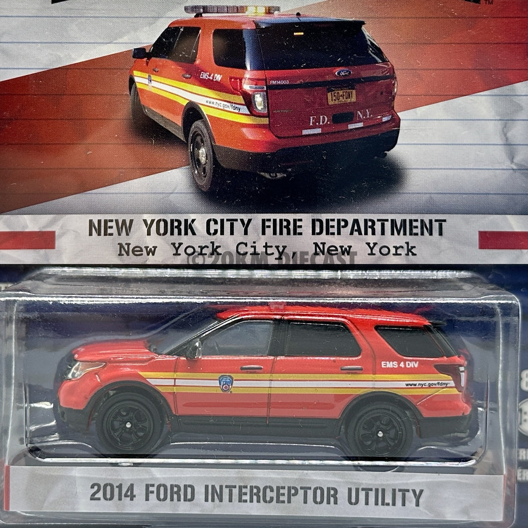 GreenlightHot Pursuit series 2014 Ford Police Interceptor Utility - New York City Fire Department FDNY