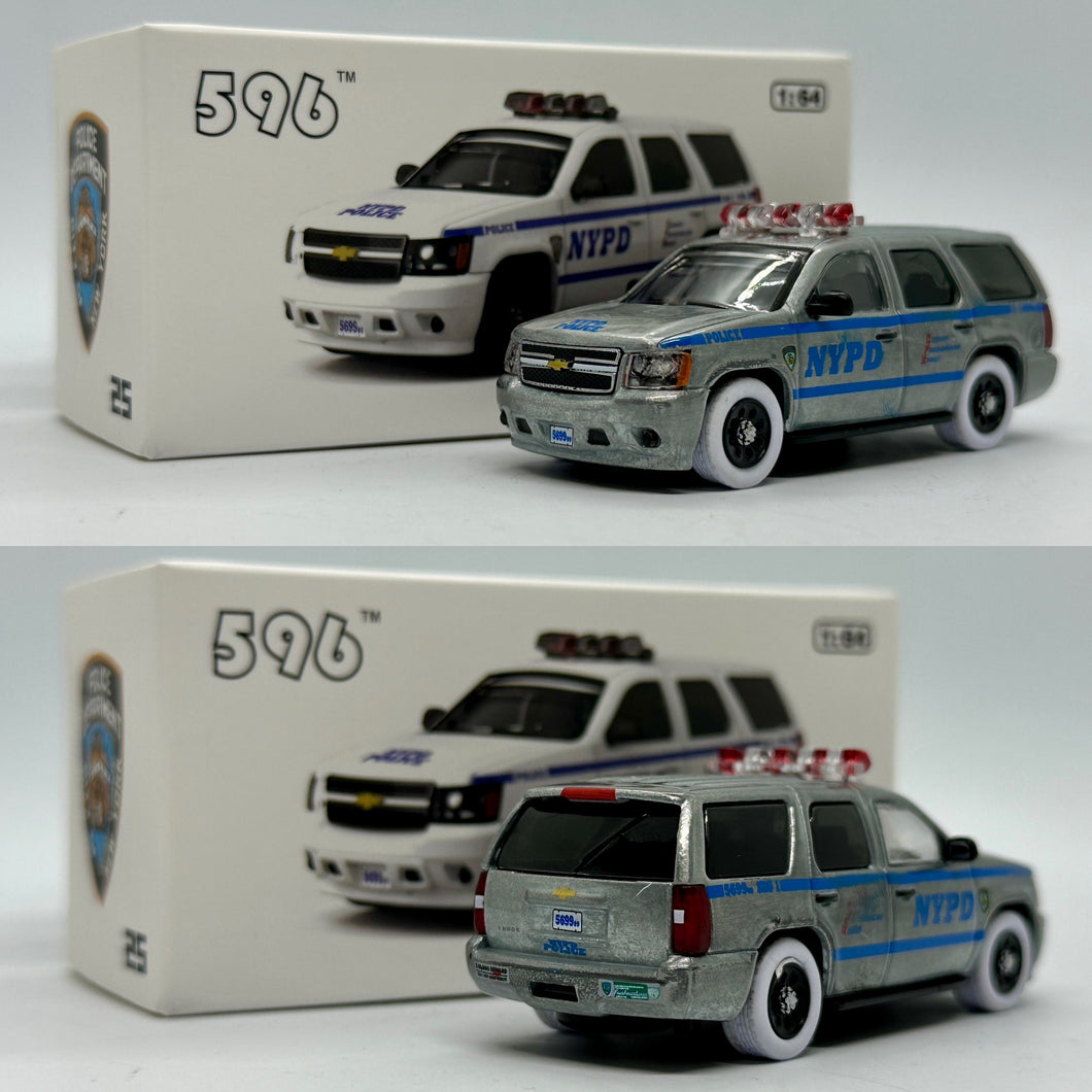 596 Models 1/64 Chevrolet Tahoe - New York Police Department (NYPD) Chase Car