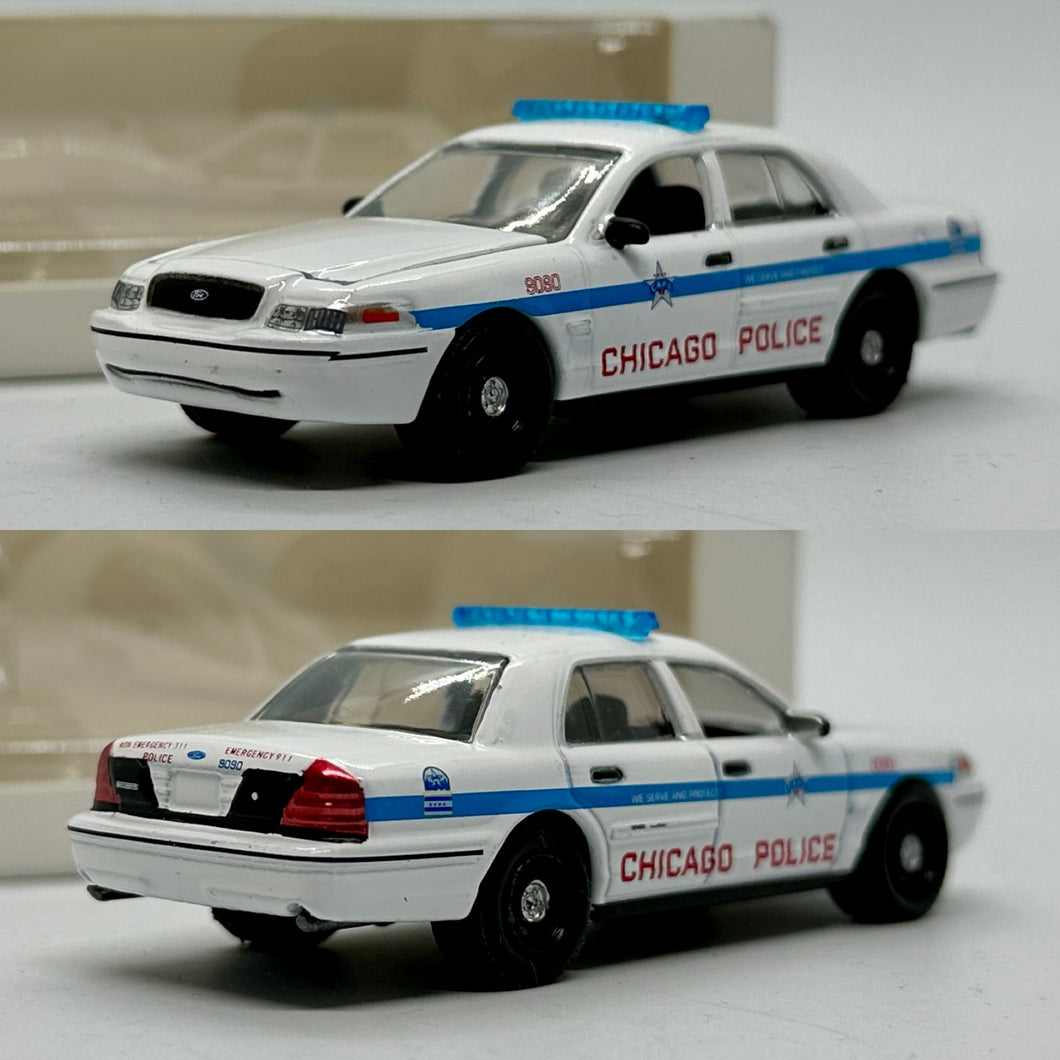 Greenlight 1/64 2008 Ford Crown Victoria - Chicago Police (Custom)