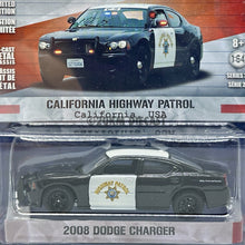 Load image into Gallery viewer, Greenlight 1/64 Hot Pursuit Series 22 - 2008 Dodge Charger - California Highway Patrol (CHP)
