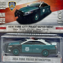 Load image into Gallery viewer, Greenlight Hot Pursuit 2014 Ford Police Interceptor - New York Police Department NYPD
