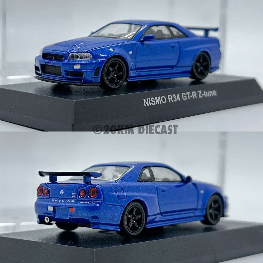 Kyosho 1/64 Nissan Skyline GTR R34 Nismo Z Tune - Blue