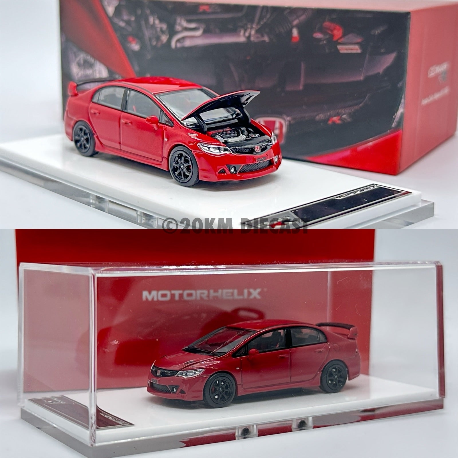 Motorhelix 1/64 Honda Civic Type R FD2 Mugun RR – 20KM Diecast