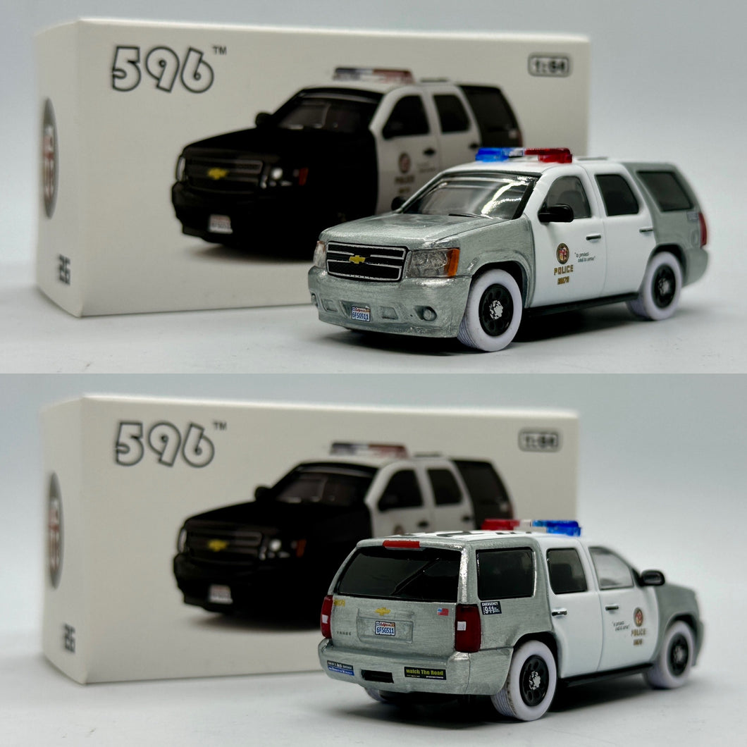596 Models 1/64 Chevrolet Tahoe - Los Angeles Police Department (LAPD)Chase Car