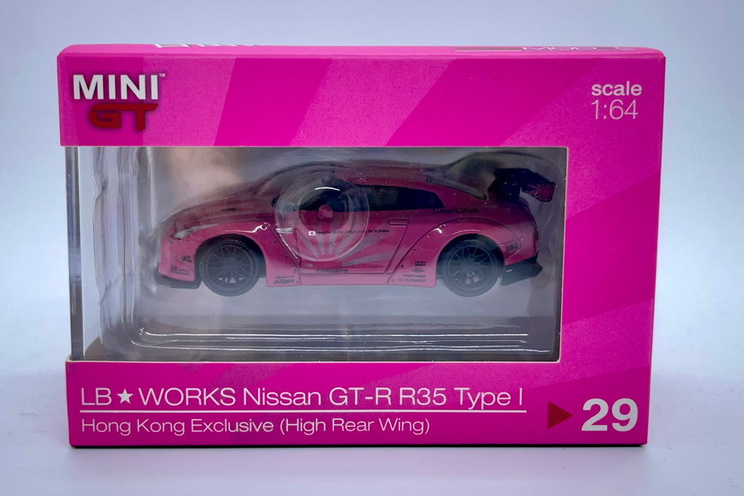 Mini GT No.29 LB Works Nissan GTR Pink (Hong Kong Exclusive)