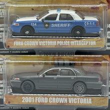 Load image into Gallery viewer, Greenlight 1/64 Hollywood Series Walking Dead Ford Crown Victoria 2 cars set

