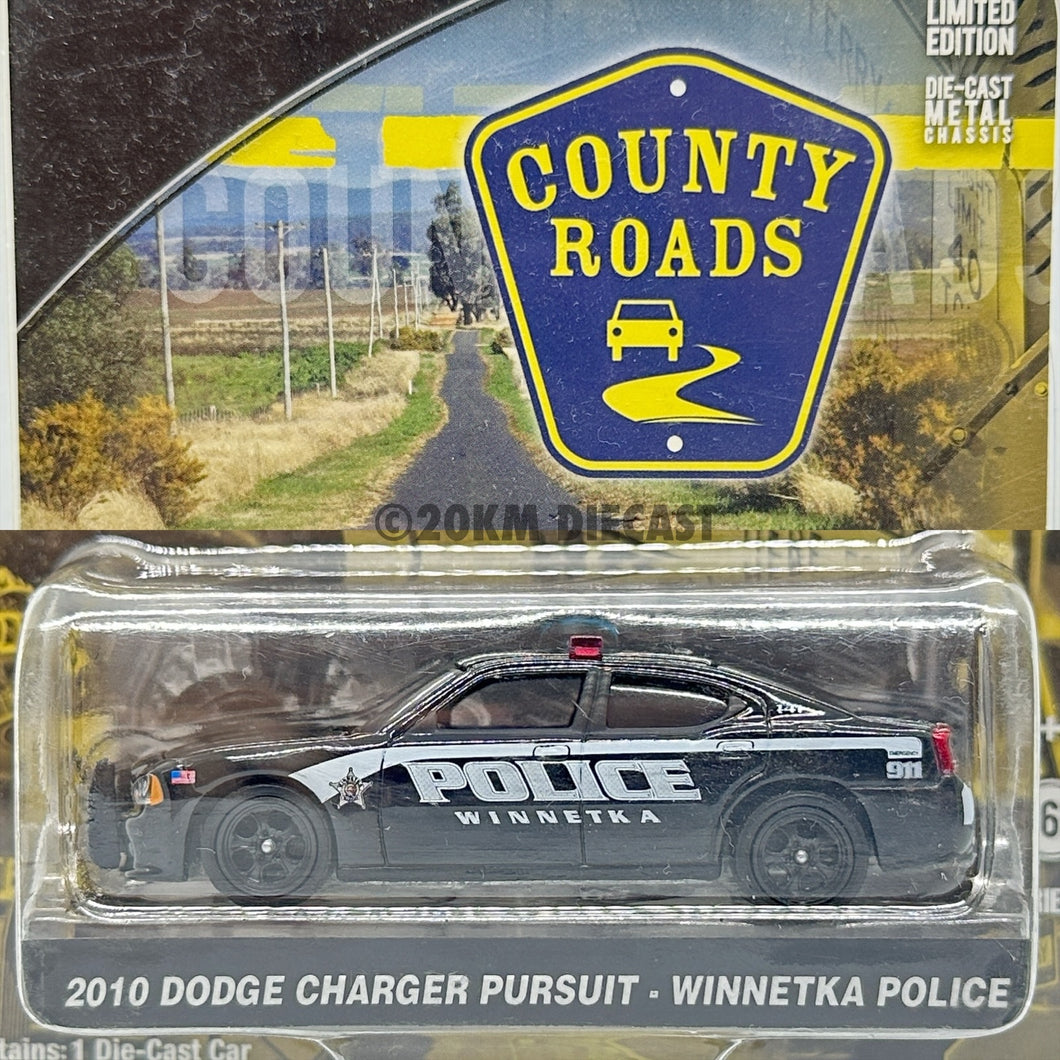 Greenlight 1/64 County Roads Series 8 2010 Dodge Charger Pursuit Winnetak Police