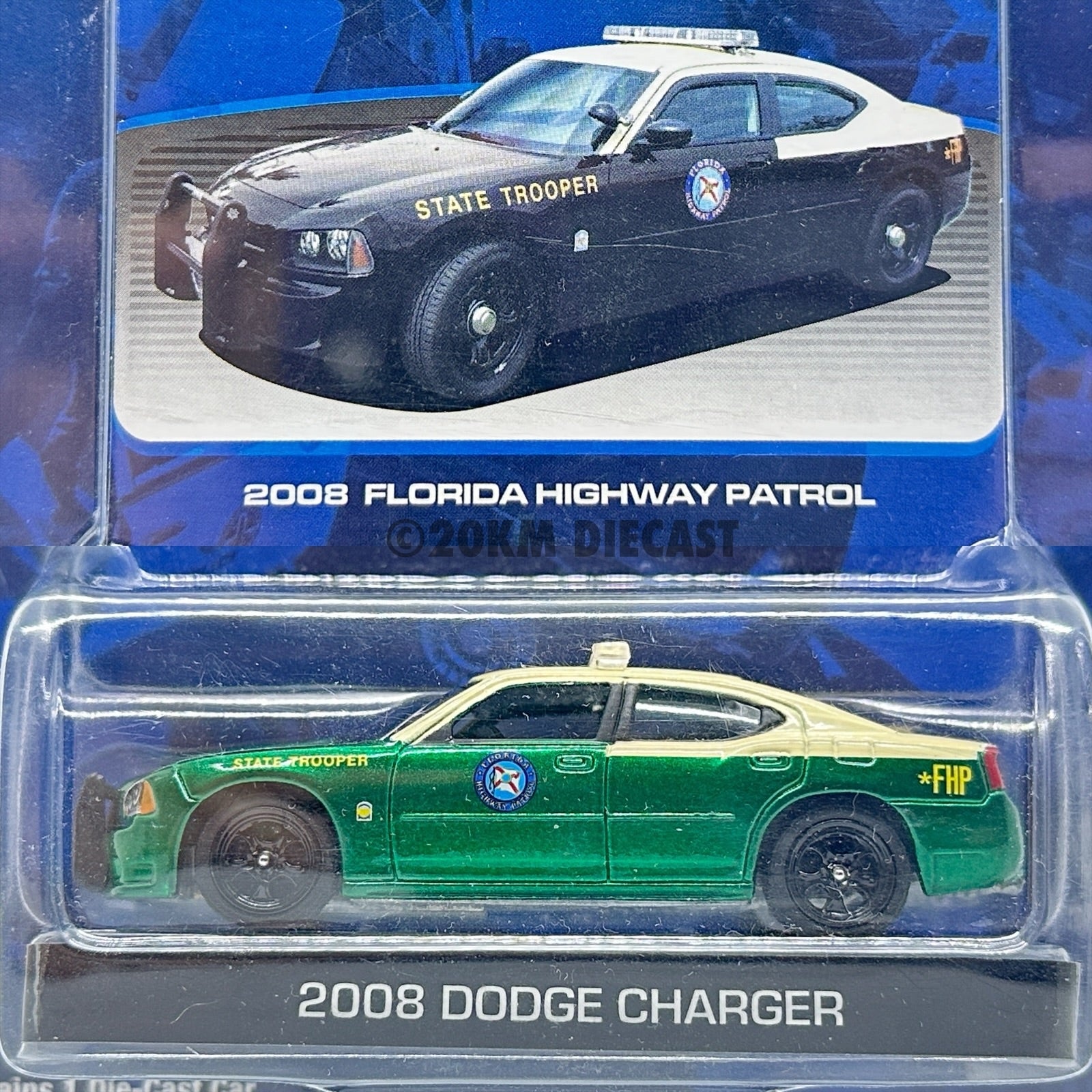 Greenlight 1/64 Hot Pursuit Series 4 2008 Dodge Charger Florida