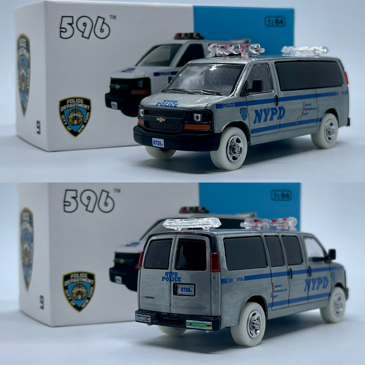 596 Model 1/64 Chevrolet Express - New York Police Department NYPD Cha ...
