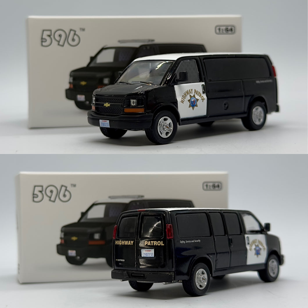 596 Models 1/64 Chevrolet Express - California Highway Patrol CHP