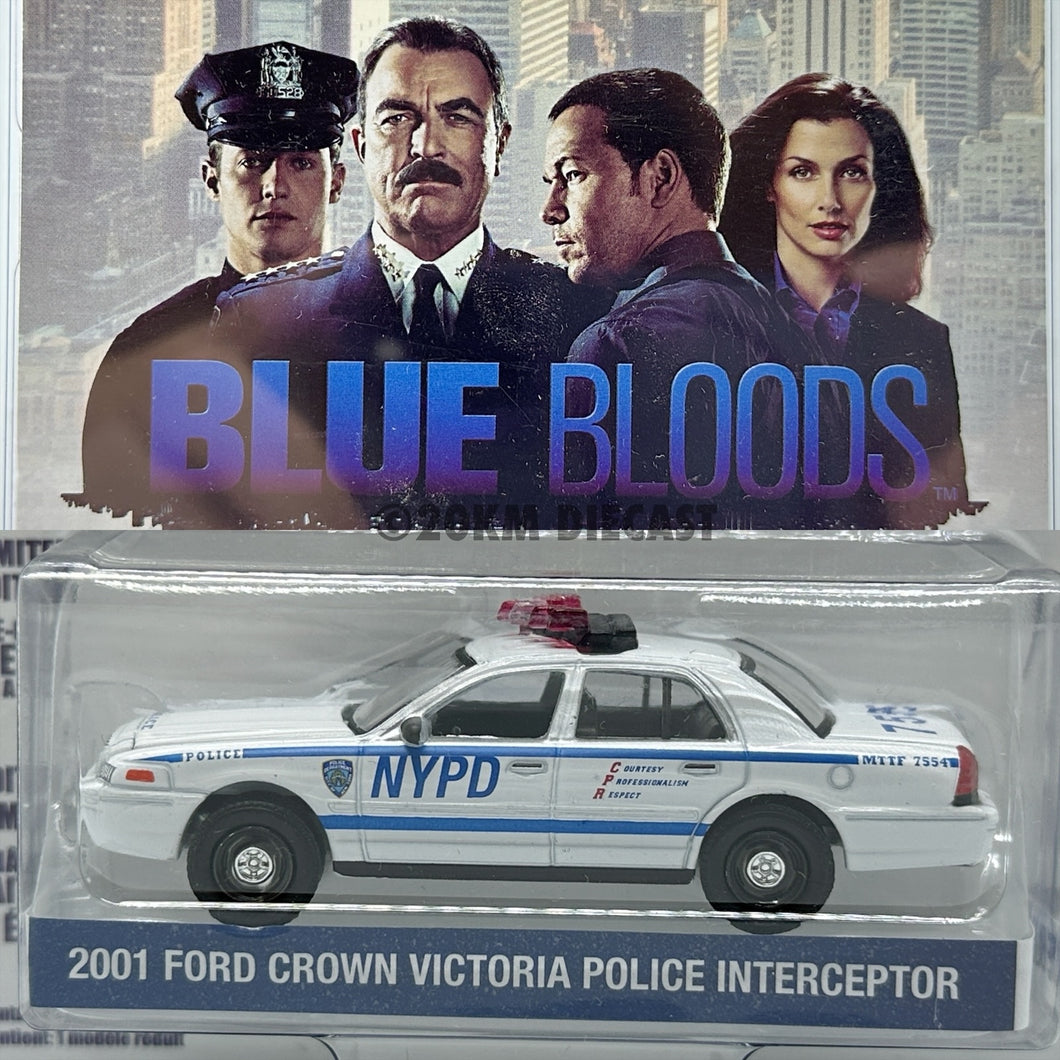 Greenlight 1/64 Hollywood Series Blue Bloods - Ford Crown Victoria Police Interceptor NYPD
