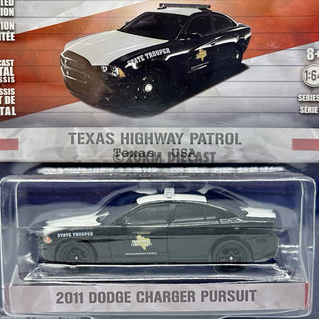 Greenlight 1/64 Hot Pursuit Series 27 - 2011 Dodge Charger Pursuit - Texas Highway Patrol