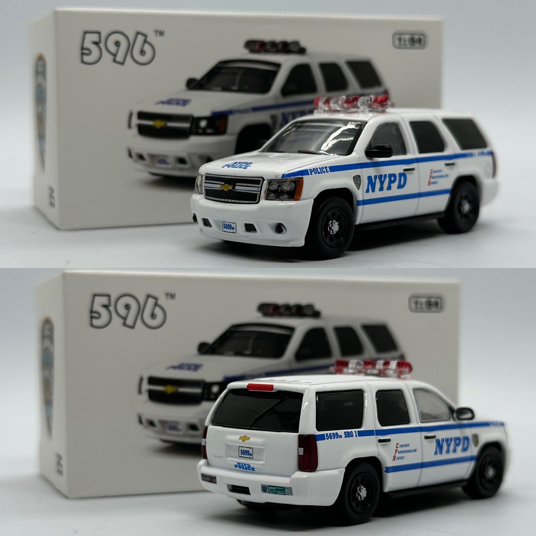 596 Model 1/64 Chevrolet Tahoe - New York Police Department (NYPD
