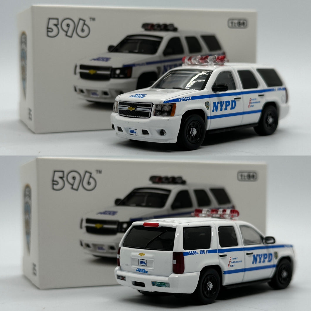 596 Models 1/64 Chevrolet Tahoe - New York Police Department (NYPD)