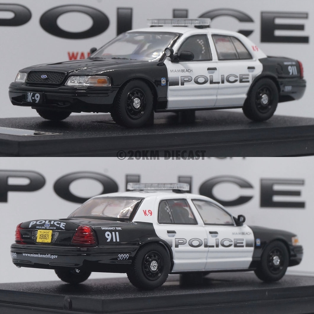 Rollin 1/64 Crown Victoria Police Interceptor - Miami Beach Police