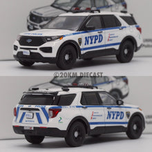 Load image into Gallery viewer, 596 1/64 2020 Ford Police Interceptor Utility - New York City Police Department (NYPD)
