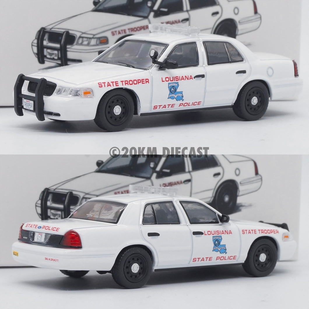 596 Model 1/64 Ford Crown Victoria - Louisiana State Police – 20KM Diecast