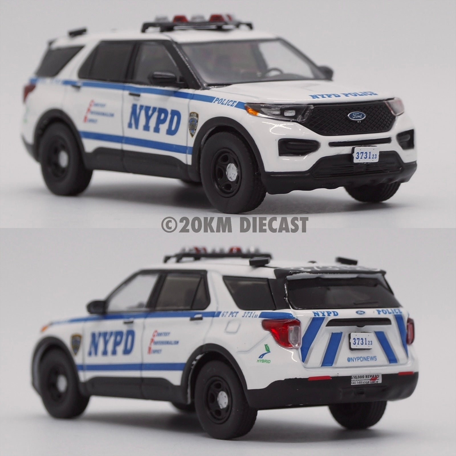 596 Model 1/64 2020 Ford Police Interceptor Utility - New York