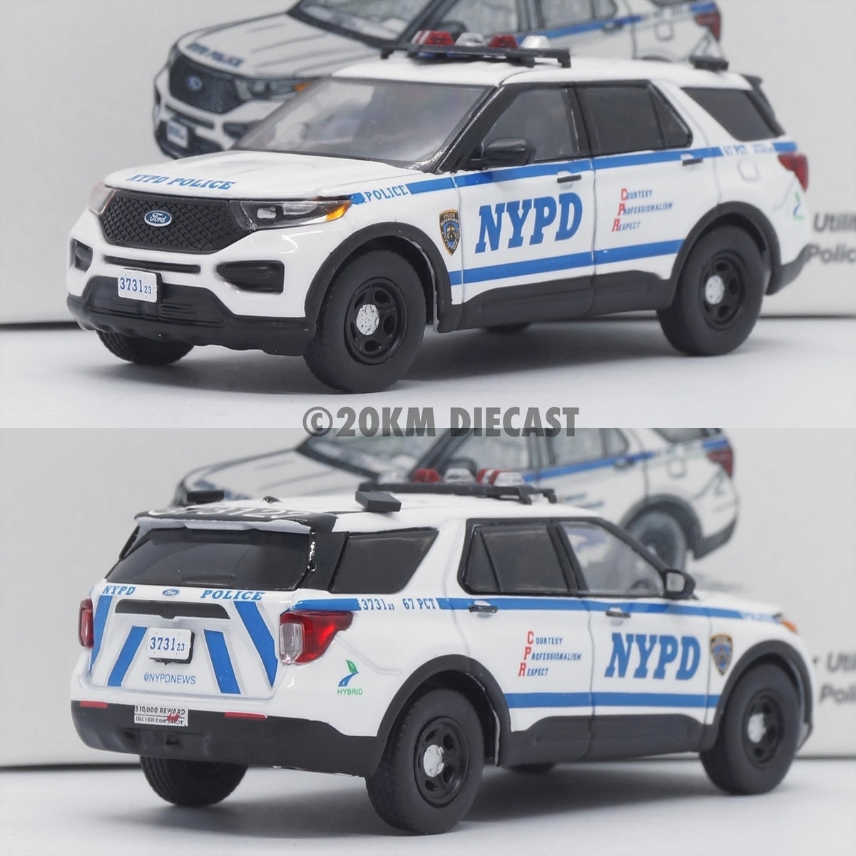 596 Model 1/64 2020 Ford Police Interceptor Utility - New York City Po ...