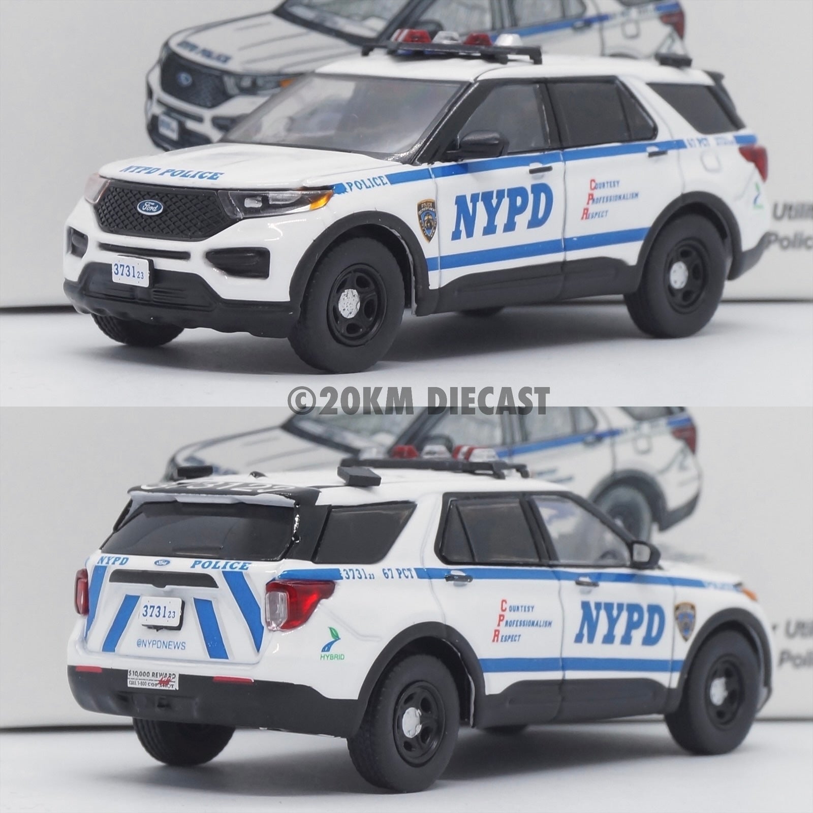 596 Model 1/64 2020 Ford Police Interceptor Utility - New York