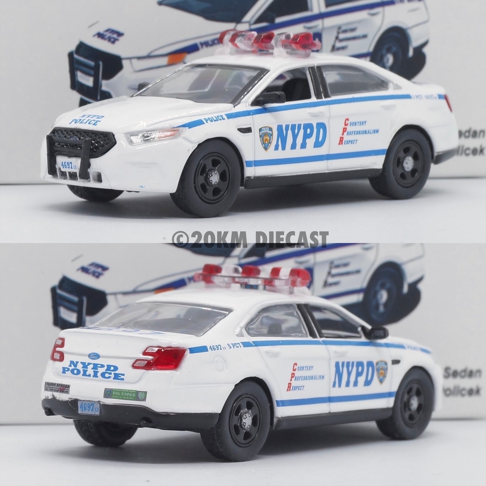 596 Model 1/64 2013 Ford Police Interceptor - New York City Police