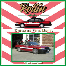 Load image into Gallery viewer, Rollin 1/64 Ford Crown Victoria Police Interceptor - Chicago Fire
