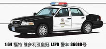 Load image into Gallery viewer, GOC 1/64 HEC Exclusive - Ford Crown Victoria Police Interceptor - Los Angeles Police Department LAPD
