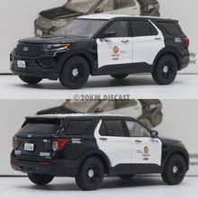 Load image into Gallery viewer, 596 Model 1/64 2020 Ford Police Interceptor Utility - Los Angeles Police Department LAPD Slicktop
