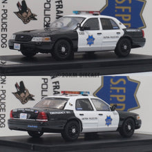 Load image into Gallery viewer, Rollin 1/64 Ford Crown Victoria Police Interceptor - San Francisco Police Department SFPD K-9 Unit
