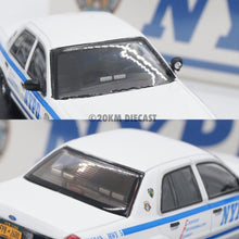 Load image into Gallery viewer, Rollin 1/64 Ford Crown Victoria Police Interceptor - NYPD New York City Police Department Highway Patrol Slicktop
