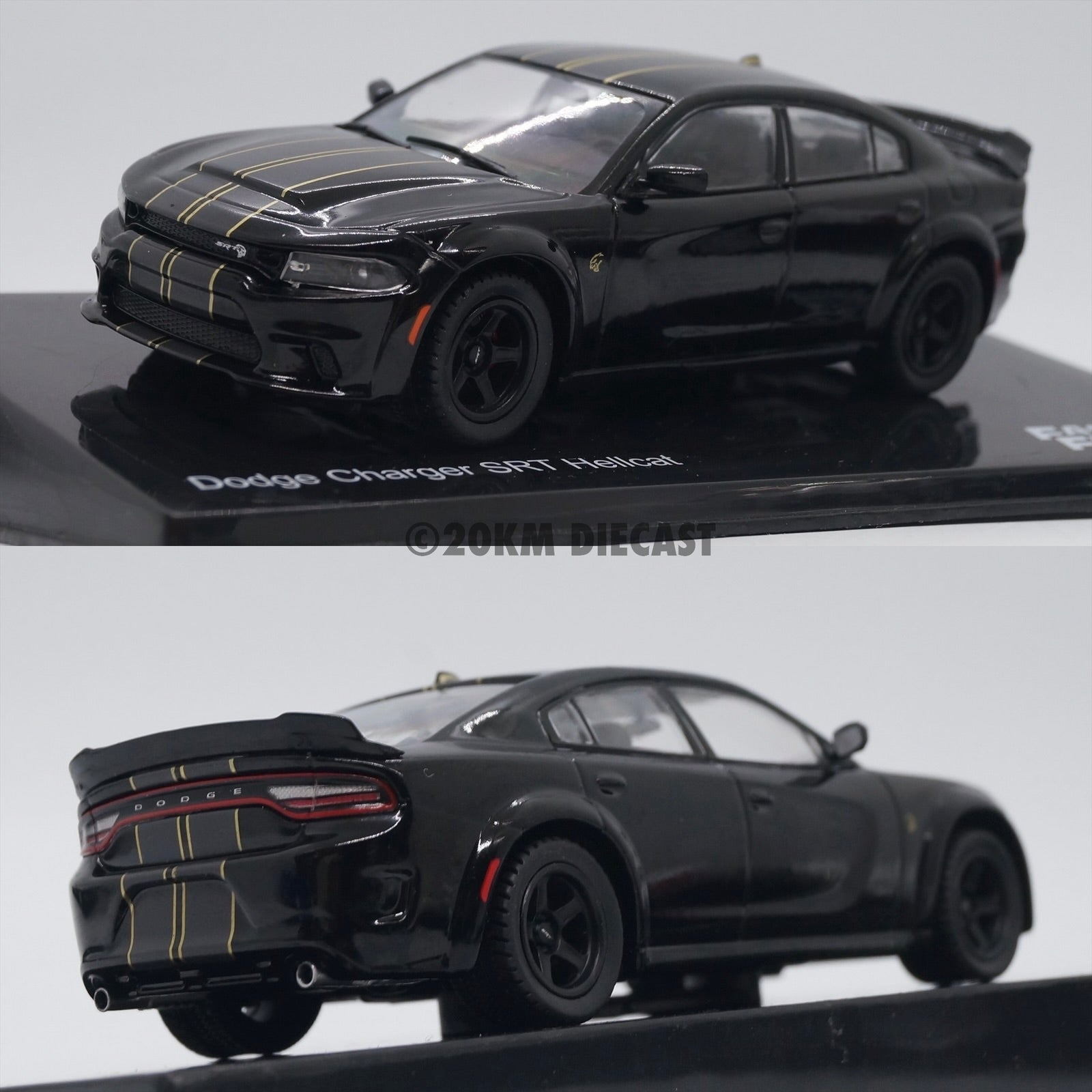 IXO 1/43 Dodge Charger Hellcat - Fast and Furious – 20KM Diecast