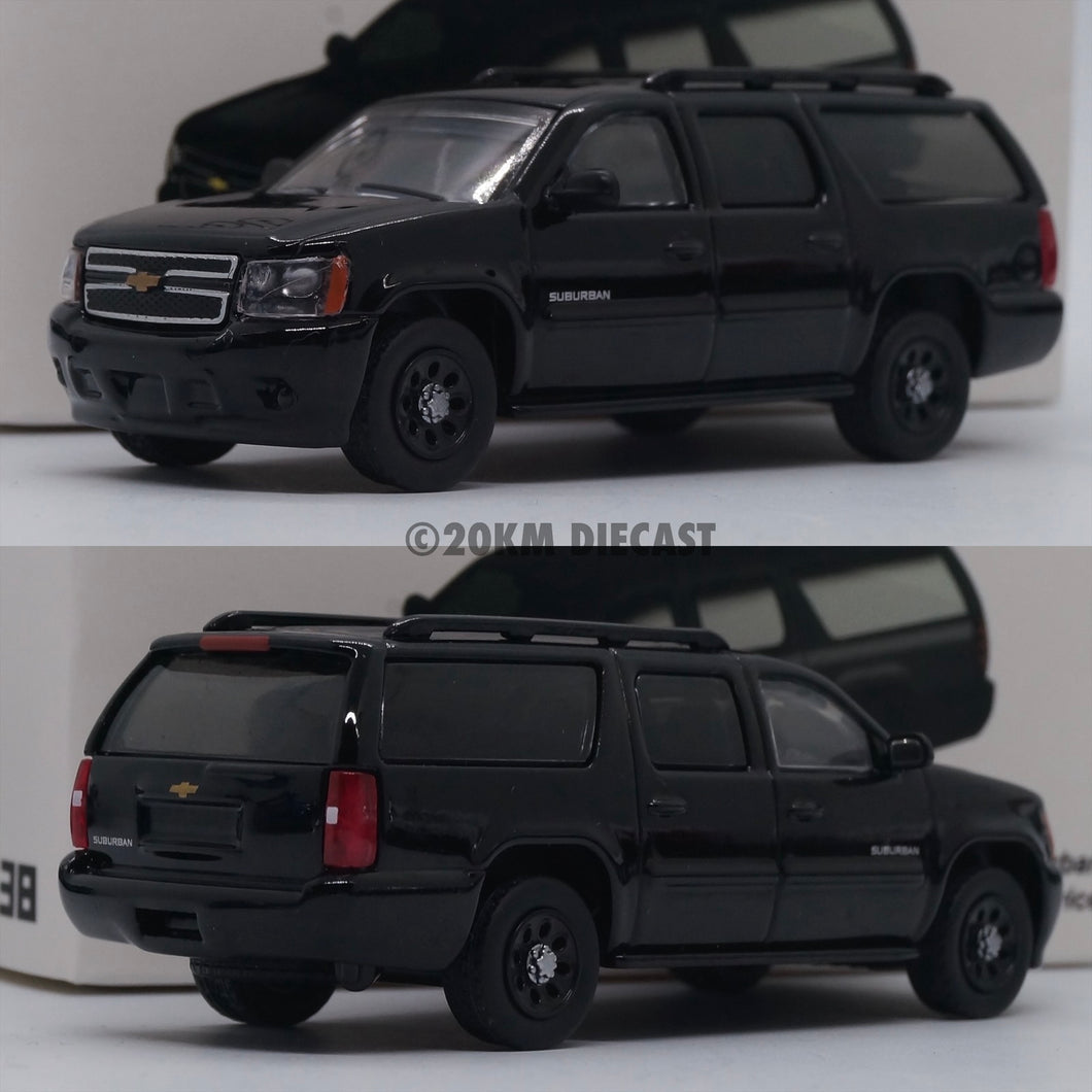 596 Model 1/64 Chevrolet Suburban - Blank Black Police Version