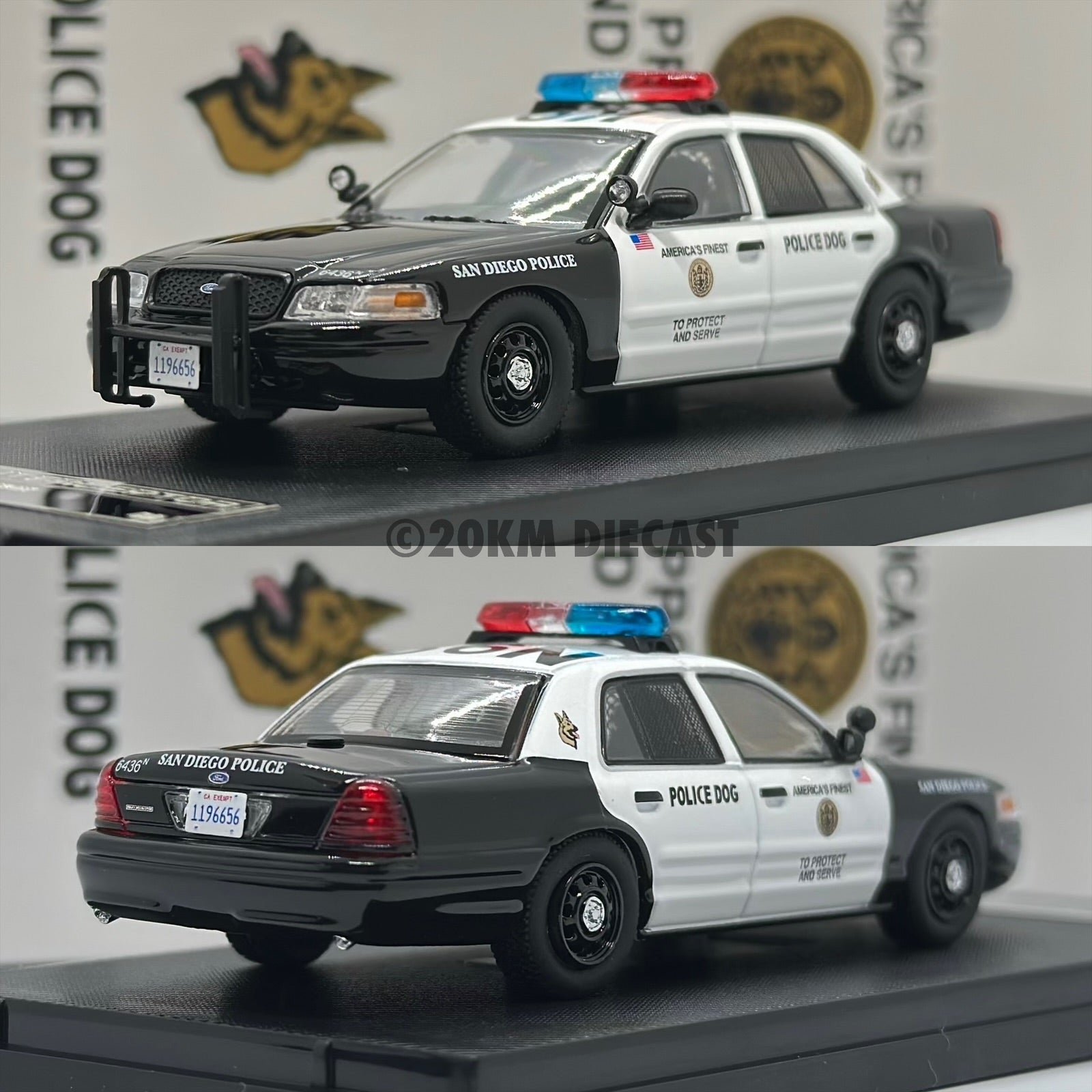 Rollin 1/64 Ford Crown Victoria Police Interceptor - San Diego