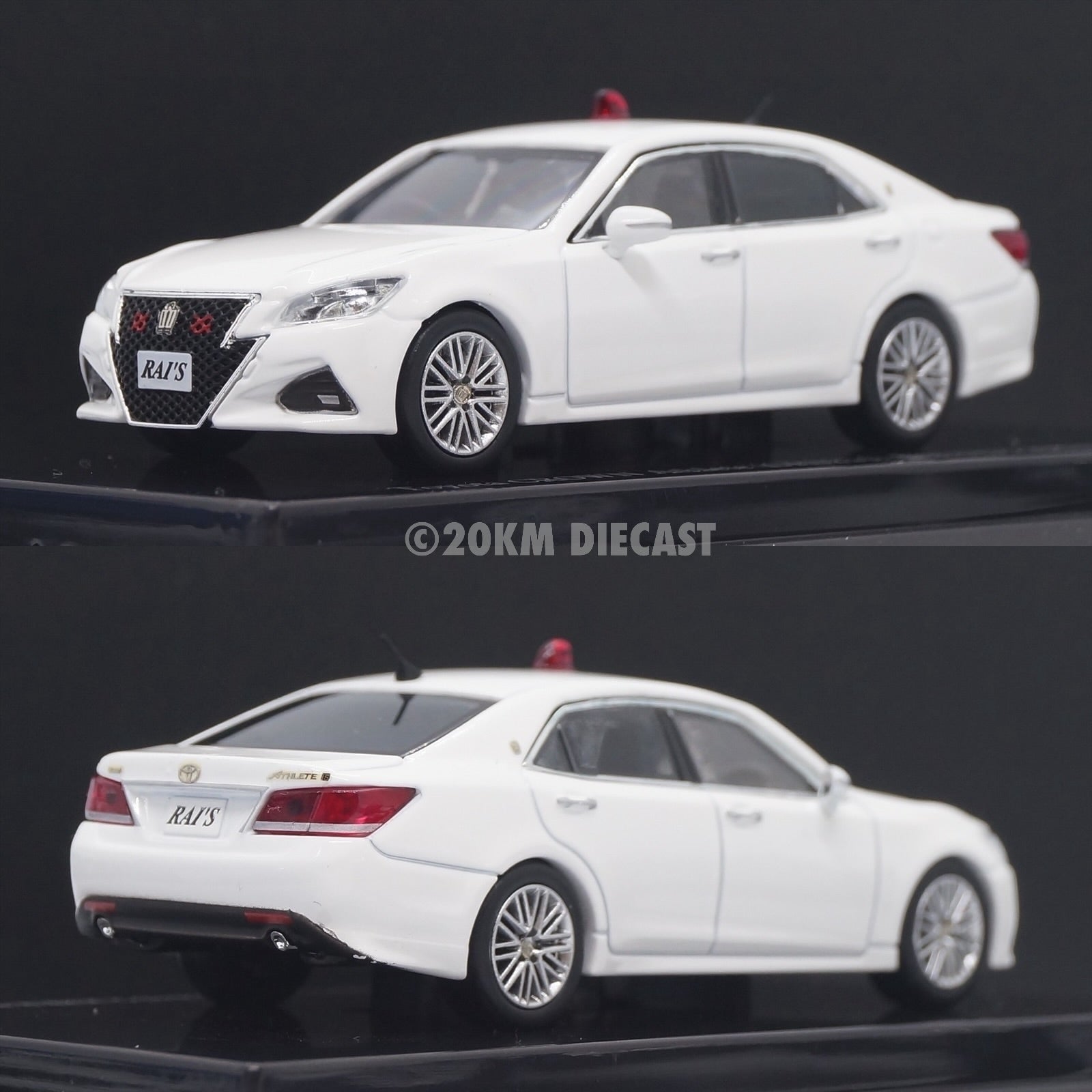 Rai's 1/64 Toyota Crown Athlete GRS214 Japan Police Unmarked