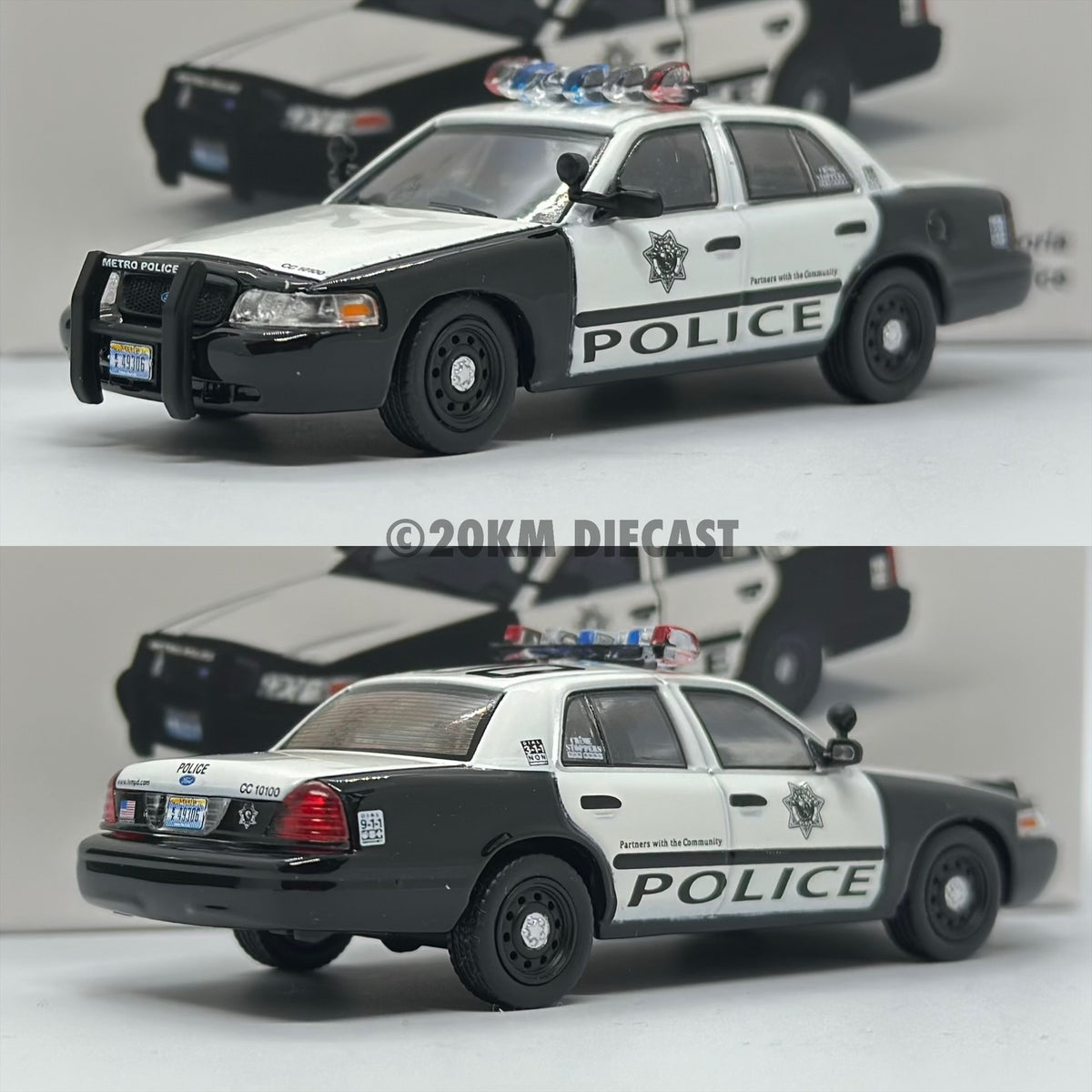 596 Model 1/64 Ford Crown Victoria Police Interceptor - Las Vegas Metr ...