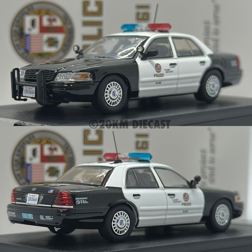 Rollin 1/64 Ford Crown Victoria Police Interceptor - Los Angeles Police Department Traffic Division (LAPD)