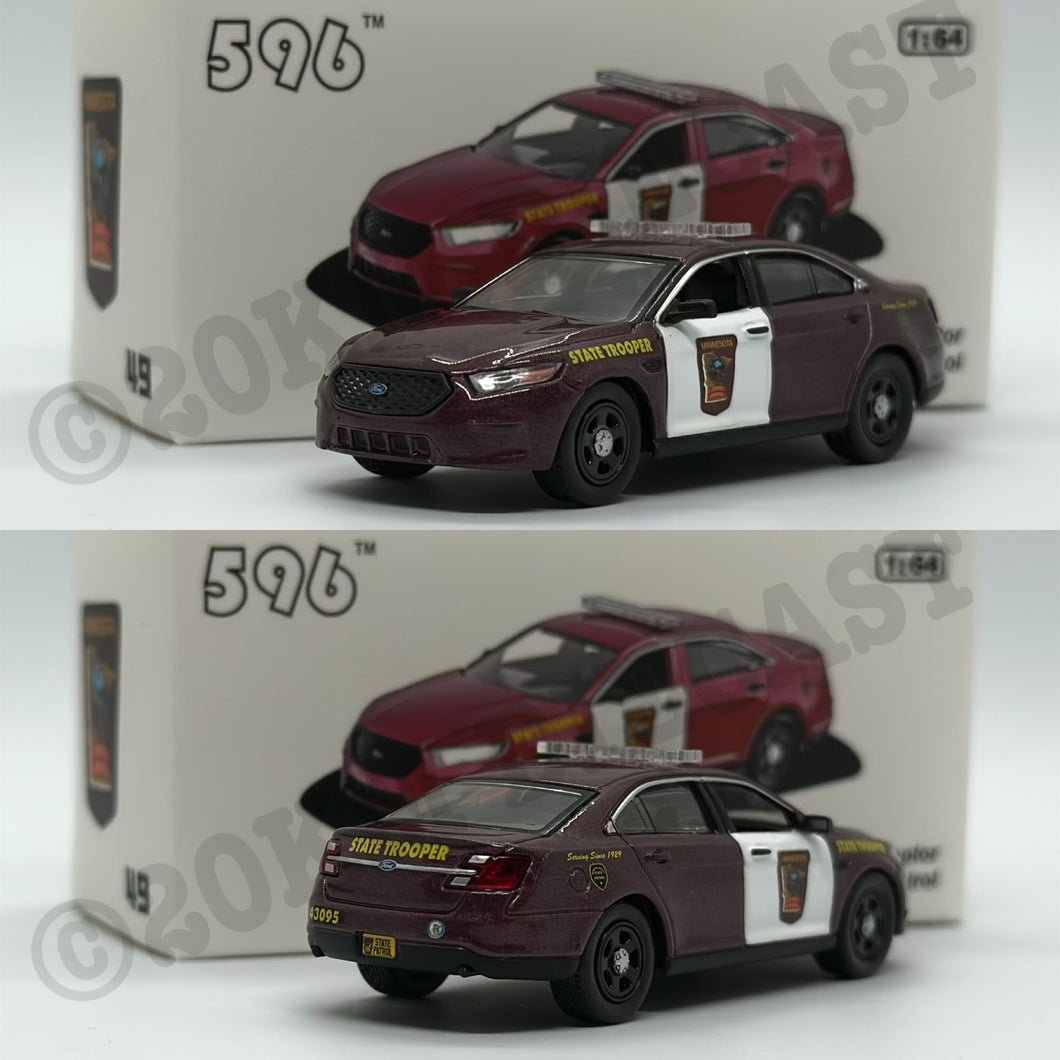 596 Model 1/64 2013 Ford Police Interceptor - Minnesota State Patrol