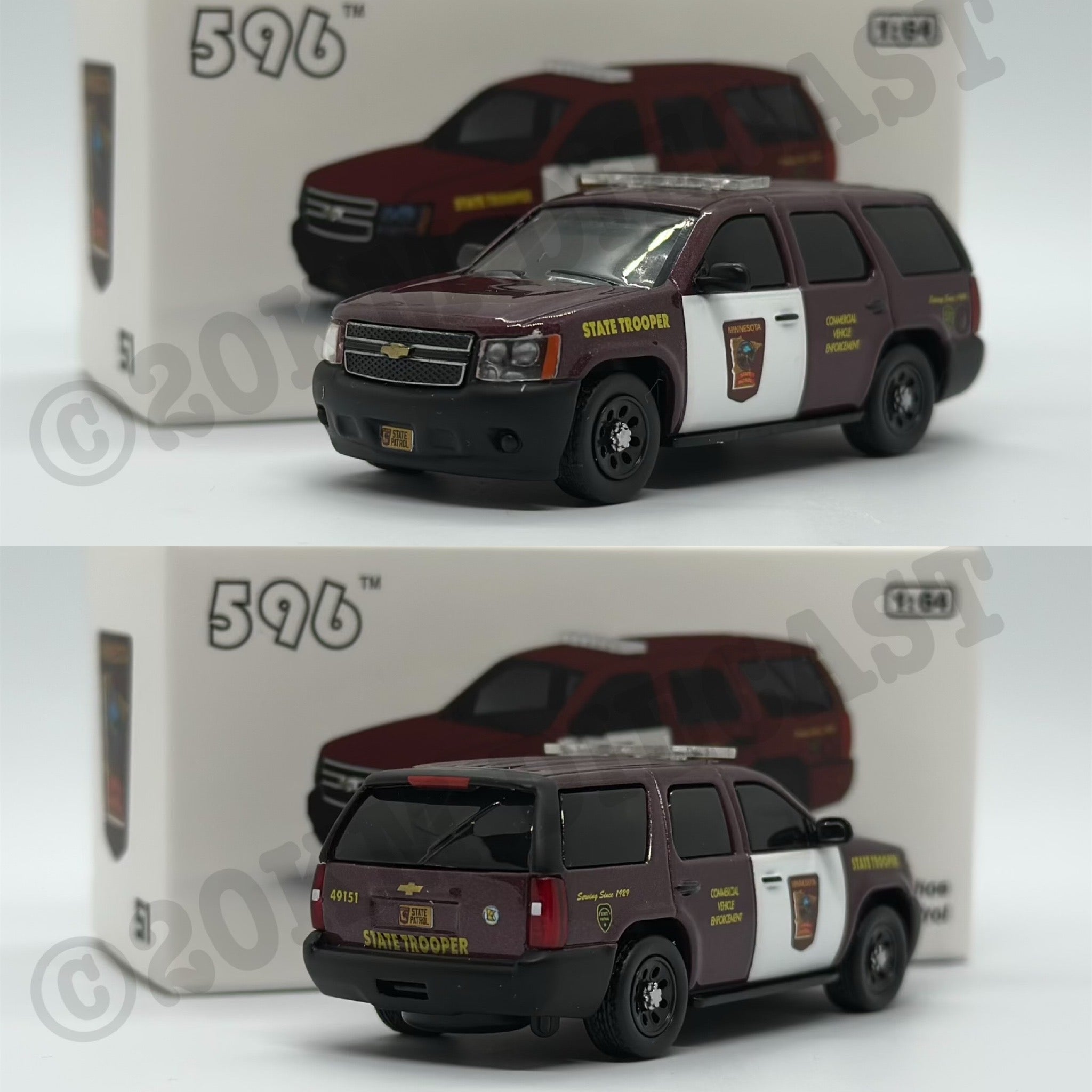ミニカー MILTON MINI TOYS CHEVROLET STATE PATROL Milton Mini Auto Cars India Chevrolet Impala State Patrol